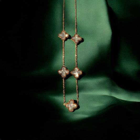 Elegant Clover Gold-Plated Necklace