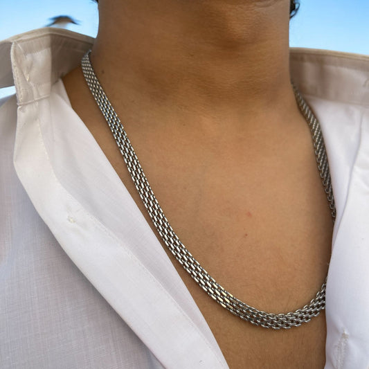 Classic Stainless Steel Double-Layer Chain